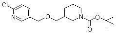 3-[[(6-氯-3-吡啶基)甲氧基]甲基]-1-哌啶甲酸叔丁酯分子结构 (CAS 939986-39-7)
