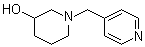 结构式 CAS# 939986-41-1, 1-(4-吡啶基甲基)-3-哌啶醇