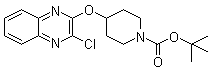 4-[(3-氯-2-喹喔啉基)氧基]-1-哌啶甲酸叔丁酯分子结构 (CAS 939986-42-2)