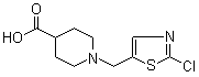 1-[(2-Chloro-5-thiazolyl)methyl]-4-piperidinecarboxylic acid molecular structure (CAS 939986-49-9)