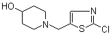 structure of CAS# 939986-50-2, 1-[(2-Chloro-5-thiazolyl)methyl]-4-piperidinol