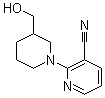 2-[3-(Hydroxymethyl)-1-piperidinyl]-3-pyridinecarbonitrile molecular structure (CAS 939986-69-3)
