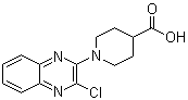 1-(3-氯-2-喹喔啉基)-4-哌啶羧酸分子结构 (CAS 939986-88-6)