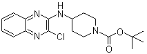 4-[(3-氯-2-喹喔啉基)氨基]-1-哌啶甲酸叔丁酯分子结构 (CAS 939986-89-7)