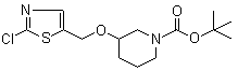 3-[(2-Chloro-5-thiazolyl)methoxy]-1-piperidinecarboxylic acid tert-butyl ester molecular structure (CAS 939986-94-4)