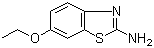 structure of CAS# 94-45-1, 2-Amino-6-ethoxybenzothiazole;6-Ethoxy-2-benzothiazolamine