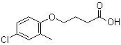 2-甲基-4-氯苯氧基丁酸分子结构 (CAS 94-81-5)