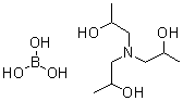 硼酸与1,1',1''-次氮基三[2-丙醇]的化合物分子结构 (CAS 94006-32-3)