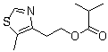 2-甲基丙酸 2-(5-甲基-4-噻唑基)乙酯分子结构 (CAS 94021-42-8)