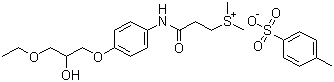 structure of CAS# 94055-76-2, Suplatast tosilate;(2-(4-(3-Ethoxy-2-hydroxypropoxy)phenylcarbamoyl)ethyl)dimethylsulfonium p-toluenesulfonate