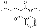 beta-Oxo-alpha-(3-oxobutyl)-4-pyridinepropanoic acid ethyl ester molecular structure (CAS 94089-25-5)