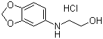 structure of CAS# 94158-14-2, N-(2-Hydroxyethyl)-3,4-methylenedioxyaniline hydrochloride;2-(1,3-Benzodioxol-5-ylamino)ethanol hydrochloride