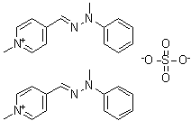 1-Methyl-4-[(methylphenylhydrazono)methyl]pyridinium sulfate (2:1) molecular structure (CAS 94159-08-7)