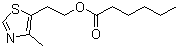 2-(4-Methylthiazol-5-yl)ethyl hexanoate molecular structure (CAS 94159-32-7)