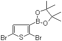 2,5-Dibromothiophene-3-boronic acid pinacol ester molecular structure (CAS 942070-22-6)
