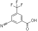 3-Cyano-5-(trifluoromethyl)benzoic acid molecular structure (CAS 942077-16-9)