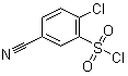 2-Chloro-5-cyanobenzenesulfonyl chloride molecular structure (CAS 942199-56-6)