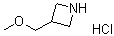 3-Methoxymethylazetidine hydrochloride molecular structure (CAS 942308-06-7)