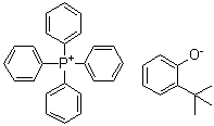 Tetraphenylphosphonium salt with 2-(1,1-dimethylethyl)phenol (1:1) molecular structure (CAS 94231-23-9)