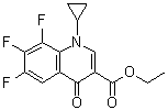 1-Cyclopropyl-6,7,8-trifluoro-1,4-dihydro-4-oxo-3-quinolinecarboxylic acid ethyl ester molecular structure (CAS 94242-51-0)