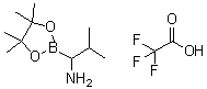 4,4,5,5-Tetramethyl-alpha-(1-methylethyl)-1,3,2-dioxaborolane-2-methanamine trifluoroacetate molecular structure (CAS 94242-78-1)