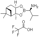 [3aS-[2(S*),3aa,4b,6b,7aa]]-Hexahydro-3a,5,5-trimethyl-alpha-(1-methylethyl)-4,6-methano-1,3,2-benzodioxaborole-2-methanamine trifluoroacetate molecular structure (CAS 94242-81-6)