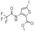 Methyl 5-iodo-3-[(2,2,2-trifluoroacetyl)amino]thiophene-2-carboxylate molecular structure (CAS 942589-44-8)