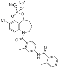 Tolvaptan Sodium Phosphate molecular structure (CAS 942619-79-6)