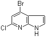 4-Bromo-6-chloro-7-azaindole molecular structure (CAS 942920-50-5)