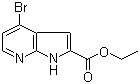 Ethyl 4-bromo-1H-pyrrolo[2,3-b]pyridine-2-carboxylate molecular structure (CAS 942920-55-0)