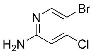 2-Amino-5-bromo-4-chloropyridine molecular structure (CAS 942947-94-6)