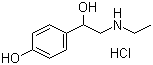 结构式 CAS# 943-17-9, 盐酸依替福林; 4-羟基-alpha-((乙基氨基)甲基)-苄醇盐酸盐