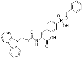 N-[(9H-Fluoren-9-ylmethoxy)carbonyl]-4-[hydroxy(phenylmethoxy)phosphinyl]-L-phenylalanine molecular structure (CAS 943148-45-6)