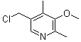 5-(Chloromethyl)-3-methoxy-2,4-dimethylpyridine molecular structure (CAS 943315-20-6)