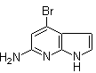 structure of CAS# 943323-55-5, 4-Bromo-1H-pyrrolo[2,3-b]pyridin-6-amine