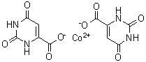 1,2,3,6-Tetrahydro-2,6-dioxo-4-pyrimidinecarboxylic acid cobalt(2+) salt (2:1) molecular structure (CAS 94333-37-6)