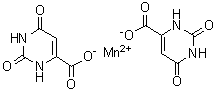 1,2,3,6-Tetrahydro-2,6-dioxo-4-pyrimidinecarboxylic acid manganese salt (2:1) molecular structure (CAS 94333-38-7)