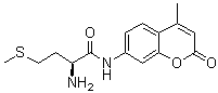 (2S)-2-Amino-N-(4-methyl-2-oxo-2H-1-benzopyran-7-yl)-4-(methylthio)butanamide molecular structure (CAS 94367-34-7)