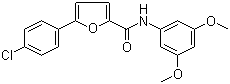 5-(4-氯苯基)-N-(3,5-二甲氧基苯基)-2-呋喃甲酰胺分子结构 (CAS 944261-79-4)