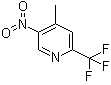 structure of CAS# 944317-53-7, 4-Methyl-5-nitro-2-trifluoromethylpyridine;4-Methyl-5-nitro-2-(trifluoromethyl)pyridine;