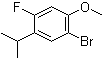 1-Bromo-4-fluoro-5-isopropyl-2-methoxybenzene molecular structure (CAS 944317-92-4)