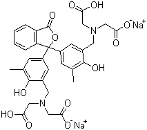 o-Cresolphthalein complexone disodium salt molecular structure (CAS 94442-10-1)