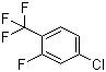 结构式 CAS# 94444-59-4, 4-氯-2-氟三氟甲苯; 4-氯-2-氟-三氟甲基苯