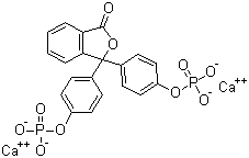 structure of CAS# 94465-66-4, Phenolphthalein diphosphate calcium salt;Dicalcium isobenzofuran-3,3-diylbis(p-phenylene) bis(phosphate)