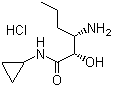 (2S,3S)-3-Amino-N-cyclopropyl-2-hydroxyhexanamide hydrochloride molecular structure (CAS 944716-73-8)