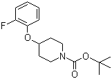 4-(2-Fluorophenoxy)-1-piperidinecarboxylic acid tert-butyl ester molecular structure (CAS 944808-08-6)