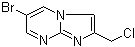 6-溴-2-(氯甲基)咪唑并[1,2-a]嘧啶分子结构 (CAS 944896-76-8)