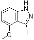3-Iodo-4-methoxy-1H-indazole molecular structure (CAS 944898-81-1)