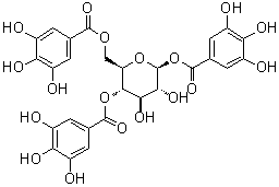 1,4,6-Tri-O-galloyl-beta-D-glucopyranose molecular structure (CAS 94513-58-3)