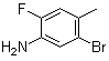 5-Bromo-2-fluoro-4-methylaniline molecular structure (CAS 945244-29-1)